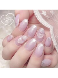 ナチュラルハートネイル