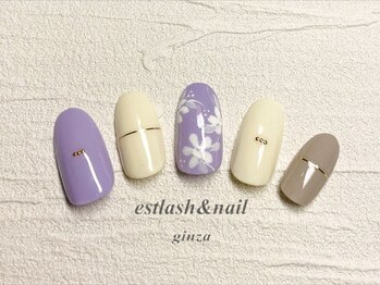エストラッシュアンドネイル 銀座店(est lash&nail)/ラベンダーネイル