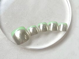 ミントグリーンフレンチ×ミラー