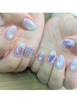 ネイルパキラ(nail pachira)/紫陽花ネイル