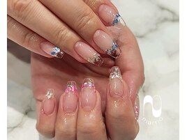 長さ出しクリアネイル