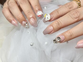 パーツネイル×グラデーション