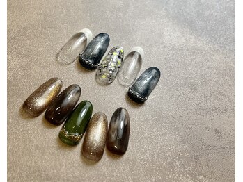 ケー フレーバー ネイル(K flavor nail)の写真/日吉駅そばにある美容院内の実力派ネイルサロンです♪【持ち込みOK！つけ放題コース90分￥8980】