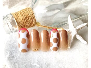 ネイルアンドアイラッシュサロン ブレス 長町南駅店(BLESS)/大人可愛い！ドットネイル