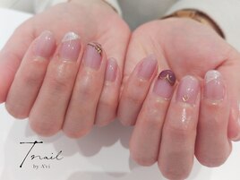 バレンタインネイル