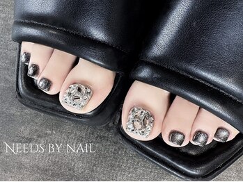 ニーズ バイ ネイル(Need’s by nail)の写真/夏が始まるっ♪サンダルの季節到来!ワンカラーも親指アートもOKな映えフットで、足元まで抜かりなし☆