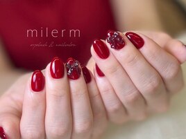 大人redネイル