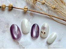 ヴィガー アンド ルックス 白金 目黒(Vigor&Looks)/フラワー パープル マグネット