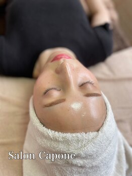 サロン カポネ(Salon Capone)の写真/おでこ美人で視線集中♪話題の白玉WAXで気になる産毛やムダ毛をスッキリ除去してツルツルお肌をGET☆