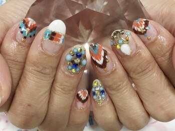 ネイルサロン 爪吉/旬☆エスニック風♪