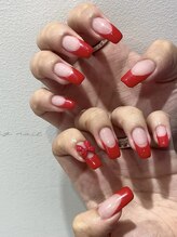 リグネイル 草加(rig nail)/赤フレンチ