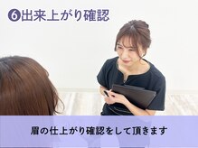 ヘイリーブロウ 茨木店/6.出来上がり確認