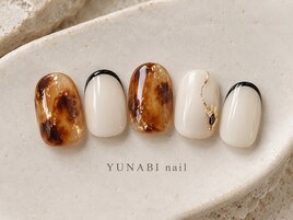 べっ甲×アイボリー