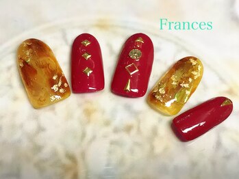 フランセス(Frances)/塗りかけべっ甲ネイル