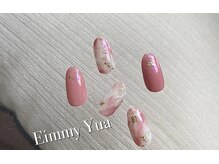 エイミーユア(Eimmy Yua)/ピンク天然石風ネイル♪