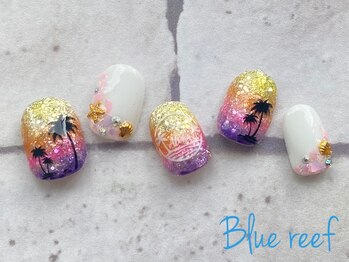 ネイルアンドまつげエクステ ブルーリーフ 四谷三丁目店(Blue Reef)/ハワイアンネイル