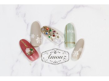 アモウズ(Amouz)/定額【Xmasネイル】1