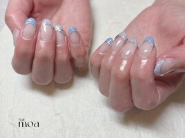 フレンチ　パステル　春　ネイル