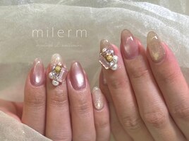 大きめビジュー☆