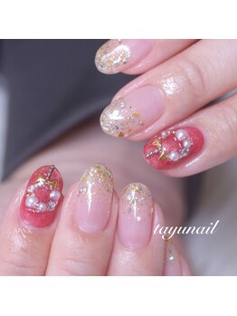 たゆ ネイル(たゆnail)/パラジェル・クリスマスネイル＊