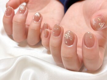 リボン*春ネイル♪