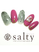 ネイルアンドアイラッシュサロン ソルティ 寺田町(salty)/シースルードット