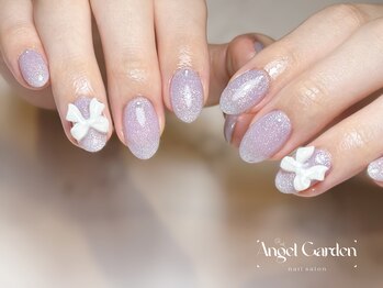 エンジェルガーデンネイル 池袋店(Angelgarden nail)/リボンネイル