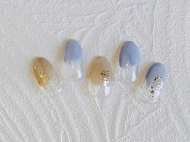 春色塗りかけネイル