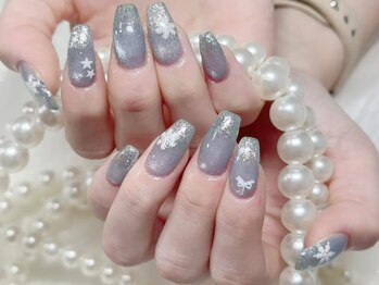 冬ネイル、持ち込みデザイン