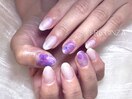 紫陽花ネイル