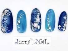 ジュリーネイル 所沢店/雪の結晶ネイル