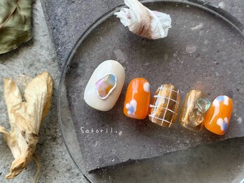 サトリネイルルーム 西宮北口(satori nail room)/orange＊