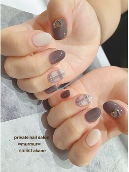 プライベート ネイルサロン マーマ(murmur)/チェックネイル