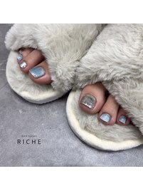 マグネット×ラメネイル♪