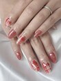 トゥルーネイル 渋谷店(TRU NAIL) 《デザインジェルコース》赤チェック×ラメカラー(^^)！