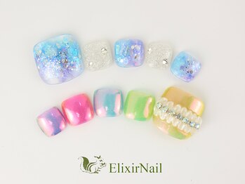 エリクサーネイル 池袋(Elixir Nail)の写真/高品質『フット』ジェルがやり放題¥9980!!自然のある癒しの店内♪やり放題『ハンド』ジェル90分¥9980も◎