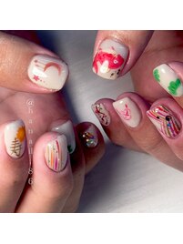 haruka naill×お食い始めネイル