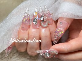 先端クリアネイル