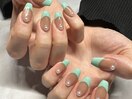 フレンチネイル/カラグラネイル