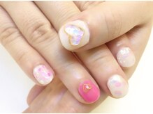 ネイルサロン ジュネイル(NAIL SALON JUNAIL)/ホロたっぷりぷっくりハート