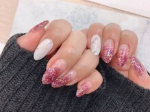 キャンアイドレッシー 東鷲宮店/ラメグラデーションデザイン