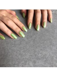 オーロラワンカラーネイル♪