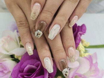 デコルネイル(Decor nail)/【山川】秋ニュアンス