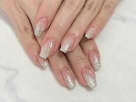 シンプルラメグラデーション