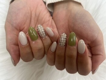 ディーネイル 天王寺(D-nail)/【安達】冬チェックアート