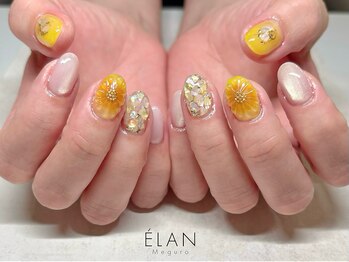 ひまわりネイル