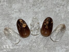 ハートホロネイル