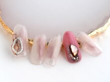 オーガニックネイルサロン プティ ボア(petit bois)/シェルストーン・ニュアンス☆