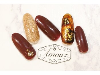 アモウズ(Amouz)/定額【テーマ:秋ネイル】1