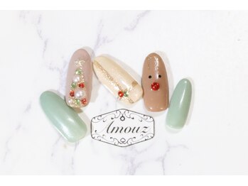 アモウズ(Amouz)/定額【Xmasネイル】3